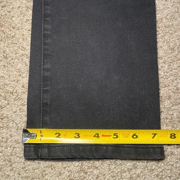 St. John's Bay - Black Straight Leg Jeans - Size 8 - Picture 7 of 10